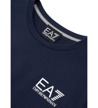EA7 Core Identity marine t-shirt met korte mouwen