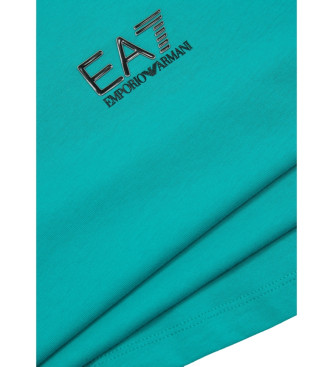 EA7 Core Identity Kurzarm-T-Shirt blau
