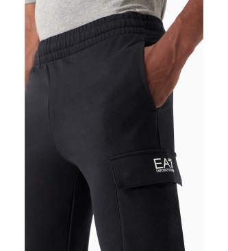 EA7 Granatowe spodnie Core Cargo 