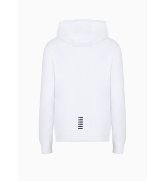 EA7 Core Identity sweatshirt met capuchon wit