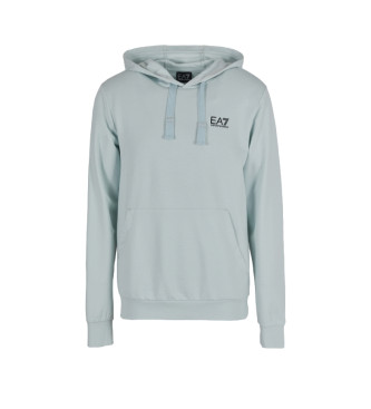 EA7 Core Identity blue hooded sweatshirt