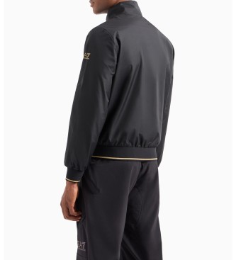 EA7 Core Identity jacket in black technical fabric