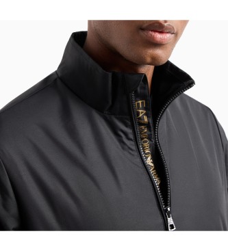 EA7 Core Identity jacket in black technical fabric