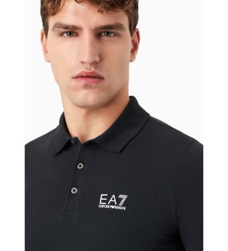 EA7 Granatowa koszulka polo Core Identity Stretch
