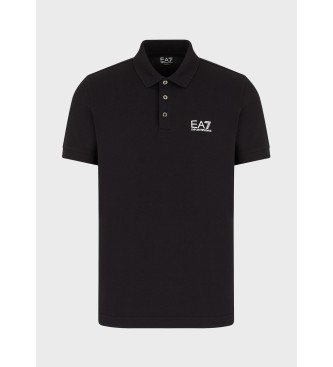 EA7 Core Identity Stretch polo shirt black