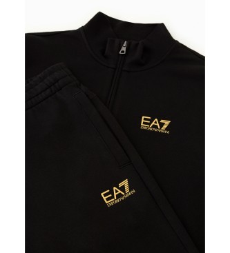 EA7 Tekaška obleka Core Identity Logo black