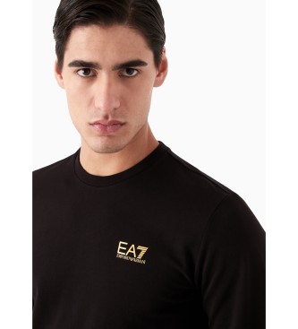 EA7 Camisola com gola redonda Core Identity preta