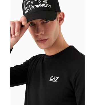 EA7 Bluza z okrągłym dekoltem Core Identity czarna