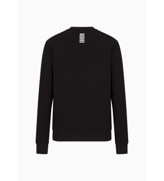 EA7 Core Identity sweatshirt med rund halsringning svart