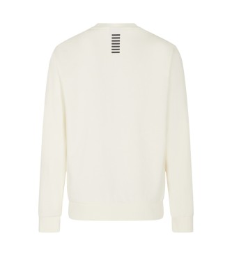 EA7 Sudadera Train Core Coft blanco roto