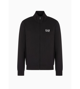 EA7 Core Identity Sweatshirt aus Baumwolle schwarz