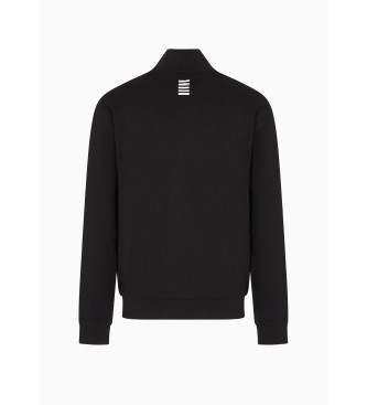 EA7 Core Identity Sweatshirt aus Baumwolle schwarz