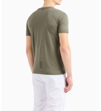 EA7 Camiseta Core Identity Pima verde