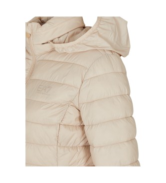 EA7 Licht gewatteerd nylon jack Core beige