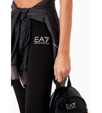 EA7 Rajstopy z logo Core czarne