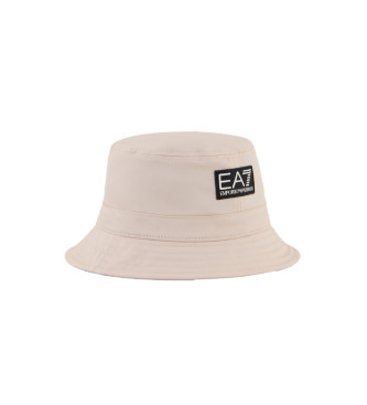 EA7 Ribiška kapa bež barve