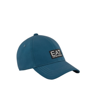 EA7 Etikett Kappe blau