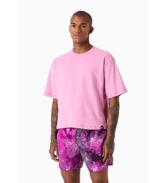 EA7 T-shirt corta unisex rosa
