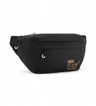 EA7 Large recycled fabric bum bag black