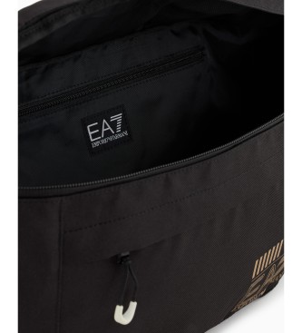 EA7 Large recycled fabric bum bag black