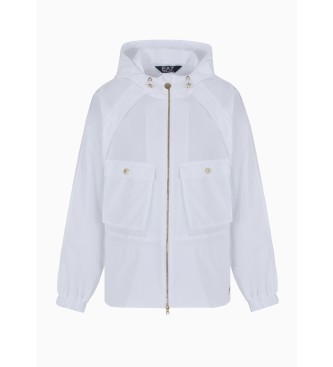 EA7 Hooded jacket Costa Smeralda white