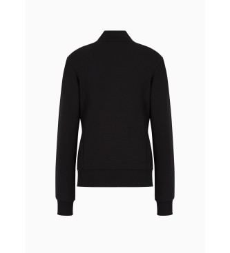 EA7 Evolution sweatshirt med dragkedja svart