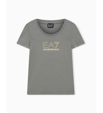 EA7 T-shirt verde com o Evolution Maxilogotype