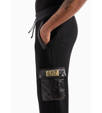 EA7 Spodnie Gold Label czarne