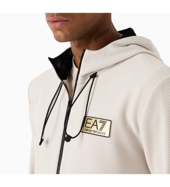 EA7 Szara bluza z kapturem Gold Label