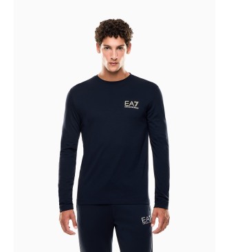 EA7 Maglietta lunga blu navy oro