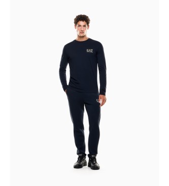 EA7 Maglietta lunga blu navy oro