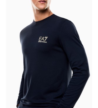 EA7 Maglietta lunga blu navy oro