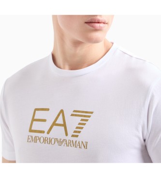 EA7 Koszulka Gold Label biała