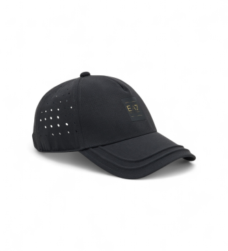 EA7 Capuchon d'tiquette noir