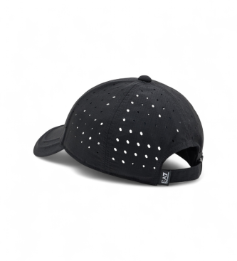 EA7 Capuchon d'tiquette noir