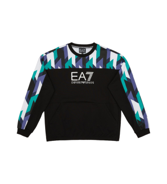 EA7 Bluza z serii Graphic w kolorze czarnym