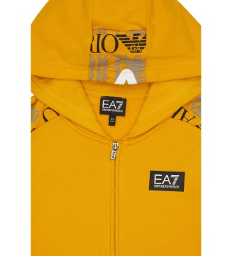 EA7 Vlak Grafična serija majica s kratkimi rokavi rumena