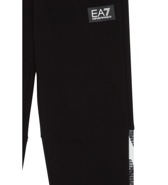 EA7 Train Graphic Series Fantovske hlače črne