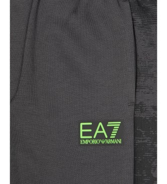 EA7 Hlače Graphic Series črne