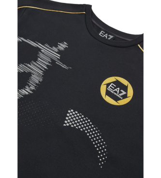 EA7 Camiseta Graph Multi Prints marino