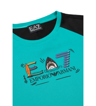 EA7 Train Graphic Series T-shirt blauw