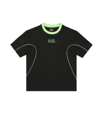 EA7 T-shirt Grafische serie Fluo zwart
