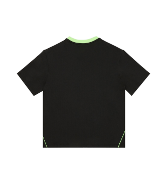 EA7 T-shirt Grafische serie Fluo zwart