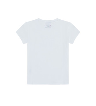 EA7 T-shirt uit de grafische serie wit