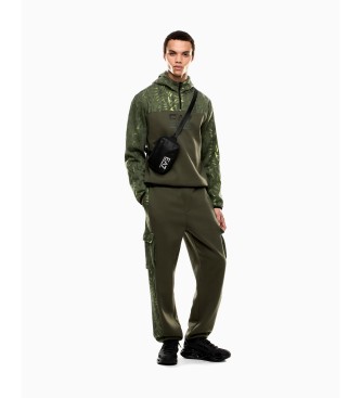EA7 Bluza z kapturem Graphic Series zielona