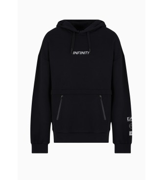 EA7 Grafik Infinity Sweatshirt schwarz