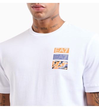 EA7 T-shirt com grafismo Train branca