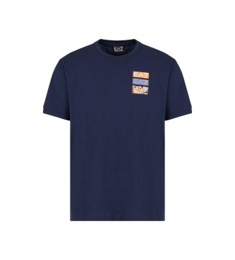 EA7 T-shirt grfica Train azul