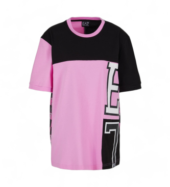 EA7 T-shirt rosa con grafica Train Series U