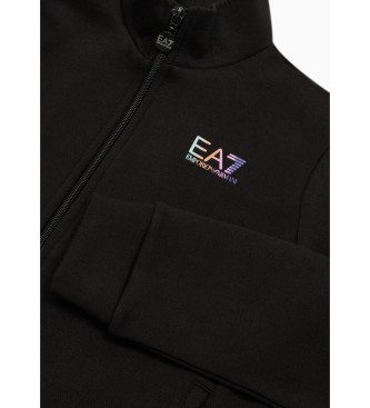 EA7 Iriserend sweatshirt zwart